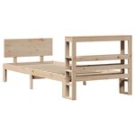 vidaXL Cadre de lit avec tête de lit sans matelas 75x190 cm