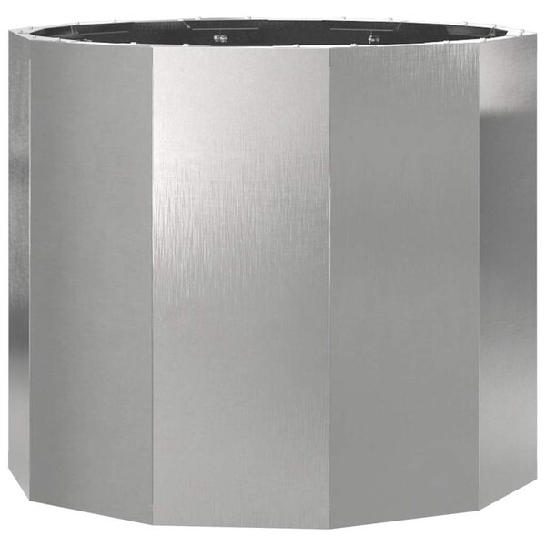 vidaXL Jardinière Argent 60 x 60 x 50 cm Acier inoxydable