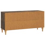 vidaXL Meuble TV 102 x 34 5 x 50 cm Chêne Fumé Bois d’ingénierie