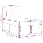 vidaXL Sommier à lattes de lit avec matelas Taupe 120x200 cm Tissu