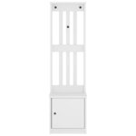 vidaXL Portemanteau SANDNES blanc 45x40x159 5 cm bois massif pin