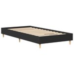 vidaXL Cadre de lit sans matelas noir 90x190 cm bois ingénierie