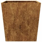 vidaXL Jardinières 2 Pièces 50x50x50 cm acier résistant aux intempéries