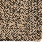 vidaXL Tapis Naturel et noir 160 x 160 cm Jute