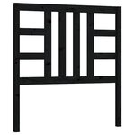 vidaXL Tête de lit Noir 96x4x100 cm Bois massif de pin
