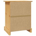 vidaXL Table de chevet Gamme Corona pin mexicain 53x39x66 cm