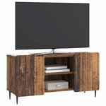 vidaXL Meuble TV Bois ancien 102 x 34 5 x 52 cm Bois d'ingénierie