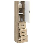 vidaXL Ensemble de Meubles 2 Pièces Chêne Sonoma 33 x 34 5 x 87 cm