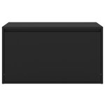 vidaXL Banc d'entrée 80x40x45 cm Noir Bois d'ingénierie