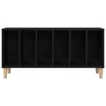 vidaXL Meuble à vinyles Chêne noir 100 x 38 x 48 cm Bois d'ingénierie