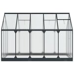 vidaXL Serre de jardin avec porte Anthracite 183 5 x 303 5 x 207 cm