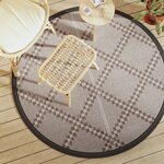 vidaXL Tapis d'extérieur ARAKIL marron Ø160 cm PP
