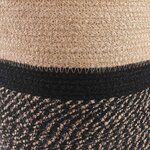 vidaXL Ensemble de Pots à Plantes 2 Pièces Naturel et noir Ø 28 x 28 cm