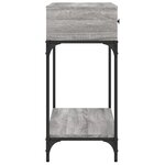 vidaXL Table console sonoma gris 100x34 5x75 cm bois d'ingénierie