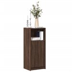 vidaXL Buffet avec LED chêne marron 42 5x34x100 cm bois d'ingénierie