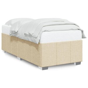 vidaXL Cadre de lit sans matelas crème 80x200 cm tissu