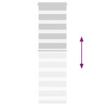 vidaXL Store zèbre gris clair largeur du tissu 45 9 cm polyester