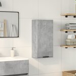 vidaXL Armoire de salle de bain murale Gris béton 32x20x67 cm