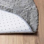 vidaXL Tapis shaggy à poils longs NAVARRA gris argenté 300x200 cm