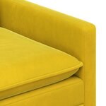 vidaXL Canapé Jaune 76 x 81 x 87 5 cm Velours