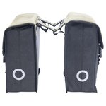 Willex sacoche double de vélo 101 toile 30 l vert et noir