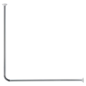 Kleine Wolke Tringle de rideau de douche d'angle 90x90 cm Chrome