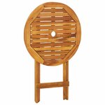 vidaXL Mobilier de bistro pliable 3 Pièces Bois d'acacia solide