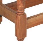 vidaXL Table à manger Rond 110x76 cm Bois de manguier massif