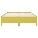 vidaXL Cadre de lit sans matelas vert 140x200 cm tissu