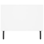 vidaXL Table basse blanc 90x50x40 cm bois d'ingénierie