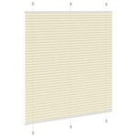 vidaXL Store plissé crème 120x150cm largeur du tissu 119 4cm polyester