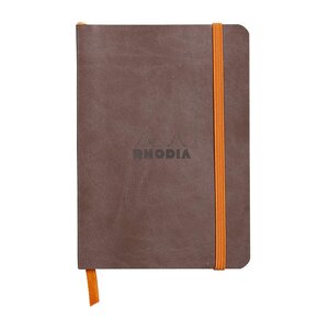 RHODIARAMA carnet souple CHOCOLAT 10,5x14,8cm ligné 144p pap ivoire Clf 90g fe... CLAIREFONTAINE