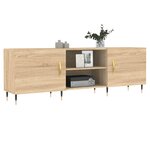vidaXL Meuble TV chêne sonoma 150x30x50 cm bois d'ingénierie