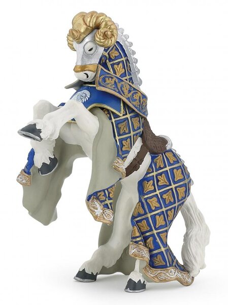 39914 Cheval du maitre des armes cimier belier
