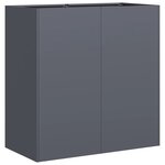 vidaXL Jardinière anthracite 80x40x80 cm acier laminé à froid