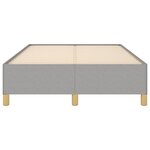 vidaXL Cadre de lit sans matelas gris clair 120x190 cm tissu
