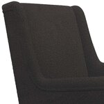 vidaXL Chaise à bascule Noir 62 x 80 x 85 cm Bouclé