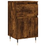 vidaXL Buffets 2 Pièces chêne fumé 40x35x70 cm bois d'ingénierie