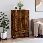 vidaXL Buffet haut chêne fumé 69 5x31x115 cm bois d'ingénierie