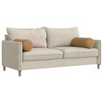 vidaXL Coussins d'accent 2 Pièces Marron Ø 25 x 70 cm