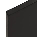 vidaXL Étagère murale marron foncé 100x50x2cm bois chêne massif traité
