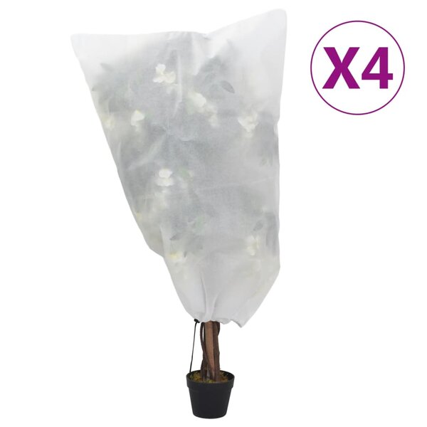 vidaXL Housses de protection pour plantes avec cordon de serrage 4 Pièces