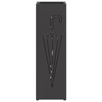 vidaXL Porte-parapluies Noir Acier Moyen Porte-parapluies noir
