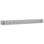 vidaXL Lit surélevé de jardin Acier galvanisé Argenté