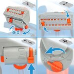 GRÜNTEK Mini arroseur de pelouse avec moteur turbo 378 m²
