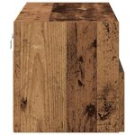 vidaXL Meuble TV mural 2 Pièces Bois Ancien 100 x 30 x 30 cm