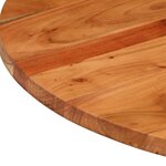 vidaXL Dessus de table Ø80x2 5 cm rond bois massif d'acacia