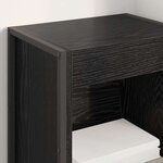 vidaXL Bibliothèque Chêne noir 80 x 30 x 155 cm Bois d'ingénierie