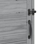 vidaXL Abri de jardin Gris 59 x 56 x 113 5 cm Bois d'ingénierie