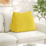 vidaXL Coussin de Dos Jaune clair 60 x 20 x 50 cm tissu